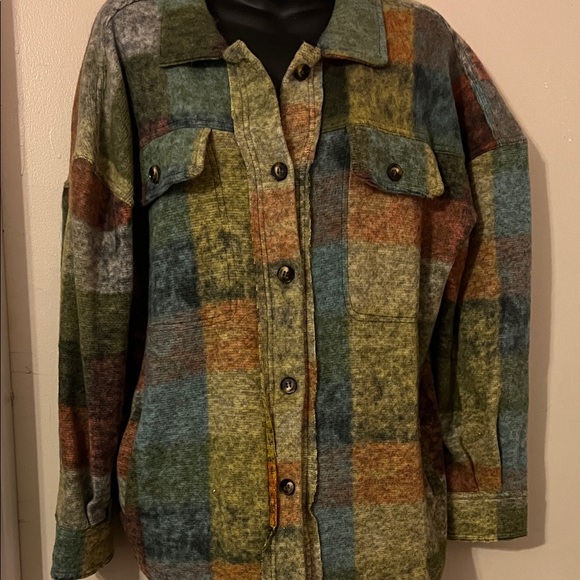 BiBi Multicolor Plaid Jacket - Picture 5 of 7